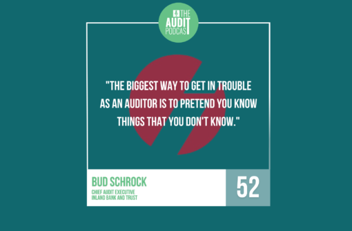 Ep 52: What do audit leaders care about w/Bud Schrock (CAE Inland Bank and Trust)